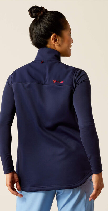 Sina Fleece Scrub Vest Back